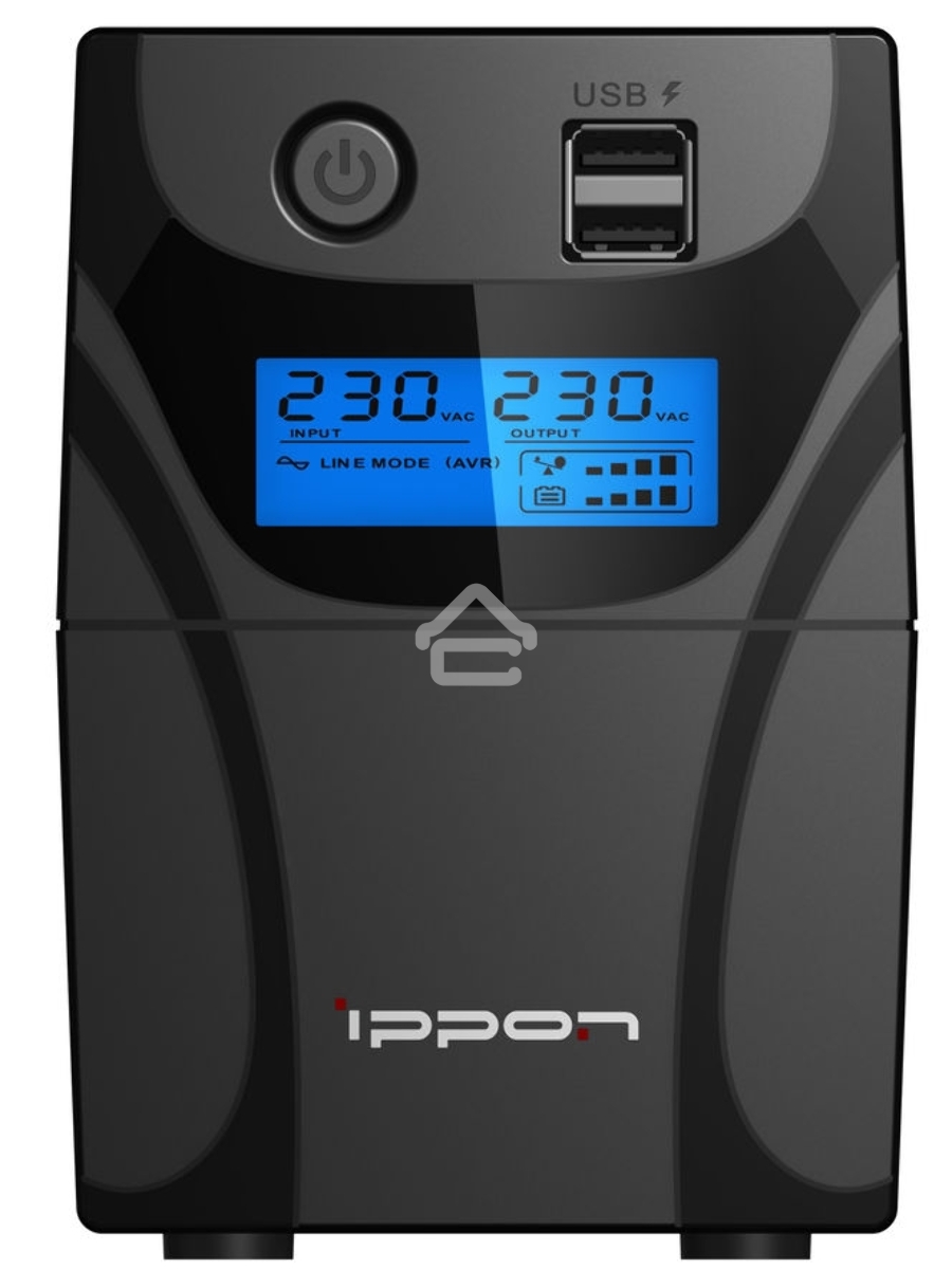 Источник бесперебойного питания Ippon Back Power Pro II 500 300Вт 500ВА черный