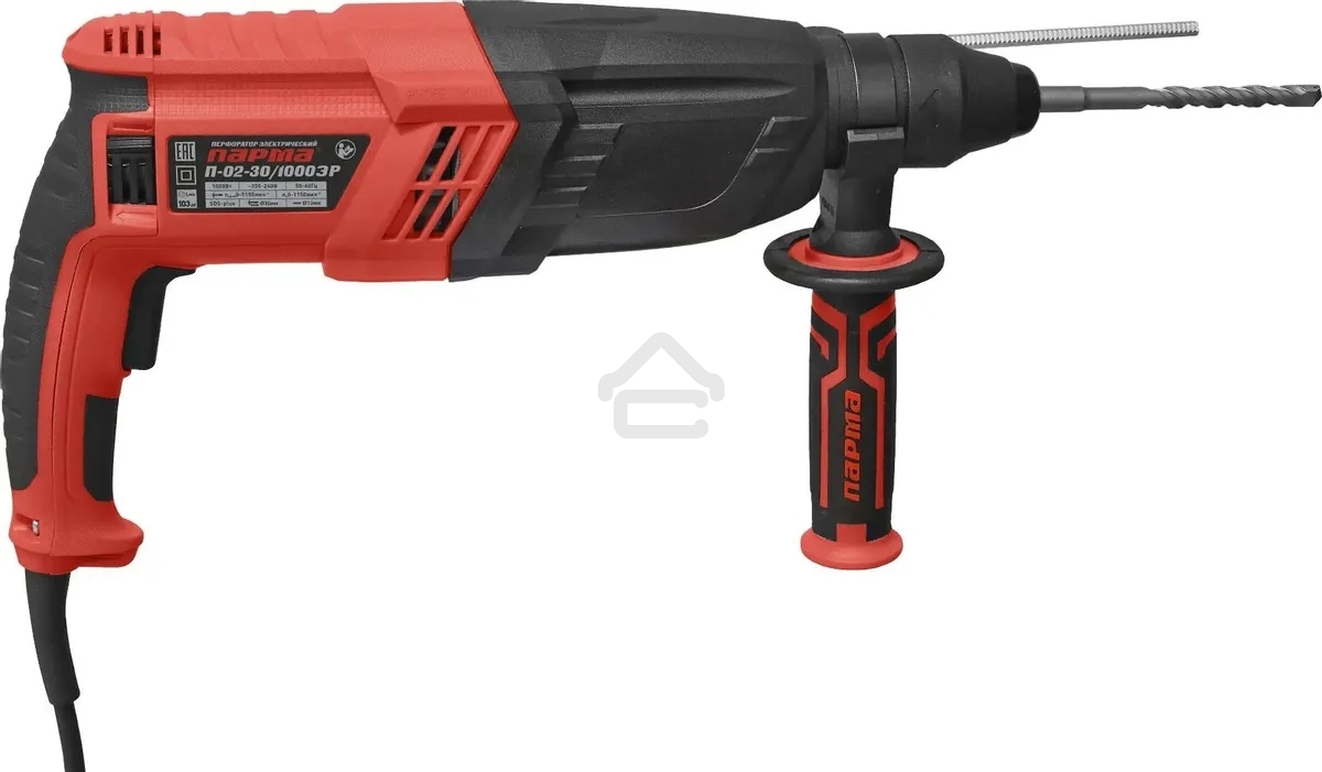 Перфоратор Парма П-02-30/1000ЭР SDS-plus уд.:3.3Дж 1000Вт (кейс в комплекте)