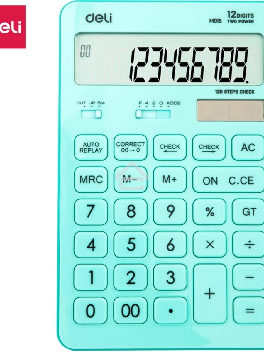 Калькулятор настольный Deli Touch EM01531 голубой 12-разр.