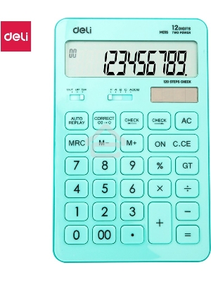 Калькулятор настольный Deli Touch EM01531 голубой 12-разр.