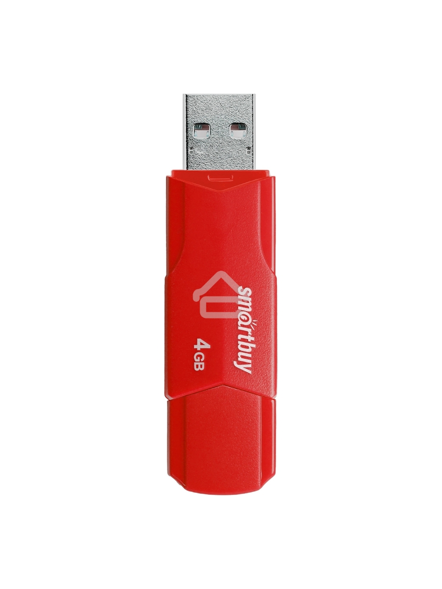 Флеш диск USB SmartBuy 4GB CLUE Red (SB4GBCLU-R)