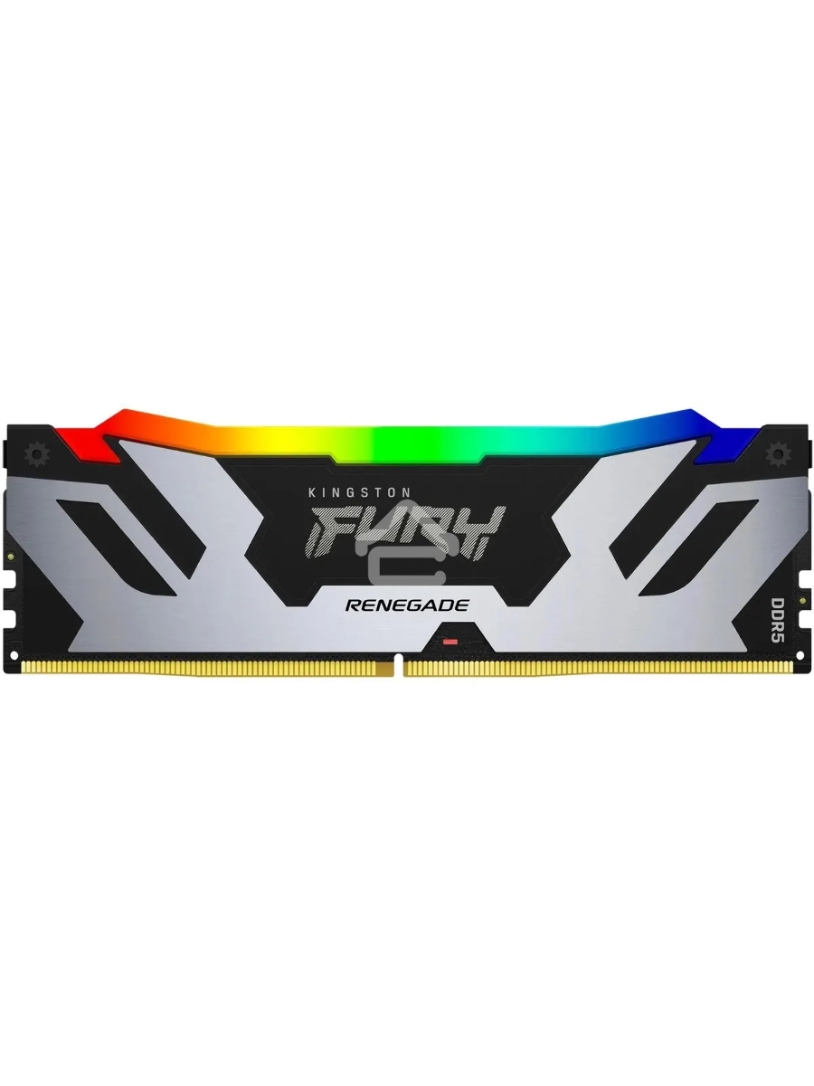 Оперативная память Kingston Fury Renegade, DDR5, 16GB (1x16GB), 6800MHz, CL36, DIMM, радиатор, RGB, серебристый