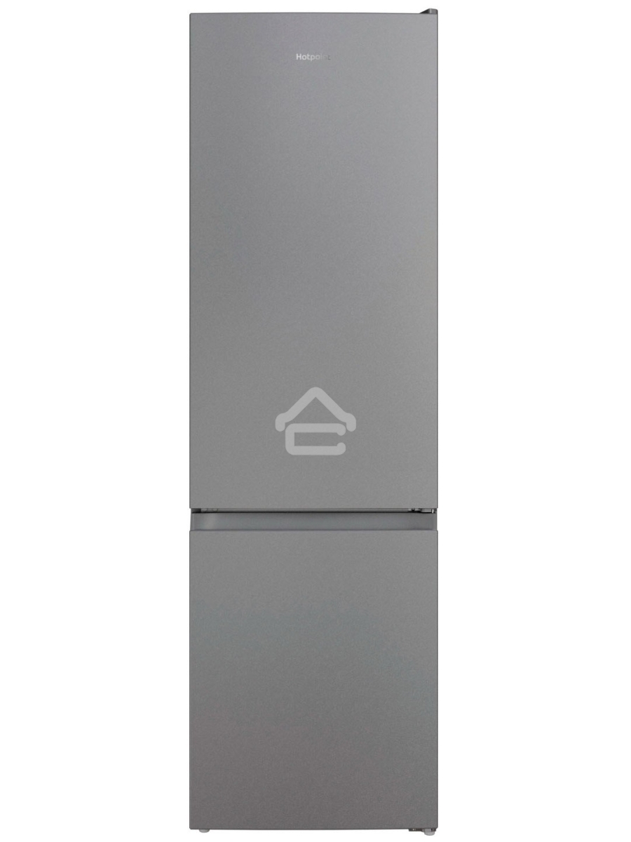 Холодильник Hotpoint HT 4200 S серебристый двухкамерный 247/78л морозилка снизу, No Frost