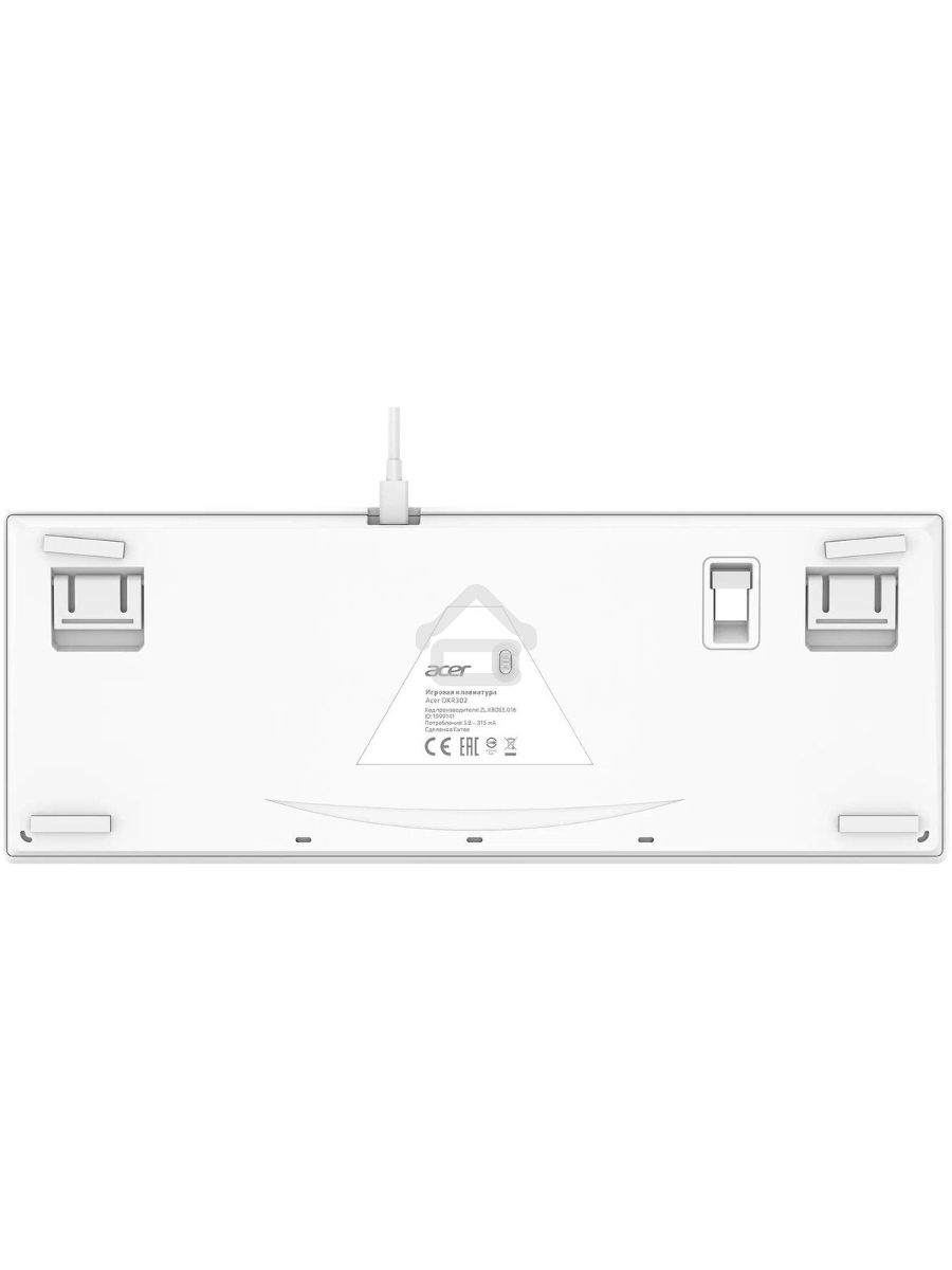 Клавиатура Acer OKR302 (ZL.KBDEE.016) беспроводная, USB, Bluetooth/Радиоканал, белый