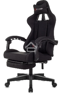 Кресло игровое Zombie Shadow черный Neo Black с подголов. крестов. пластик подст.для ног пластик черный