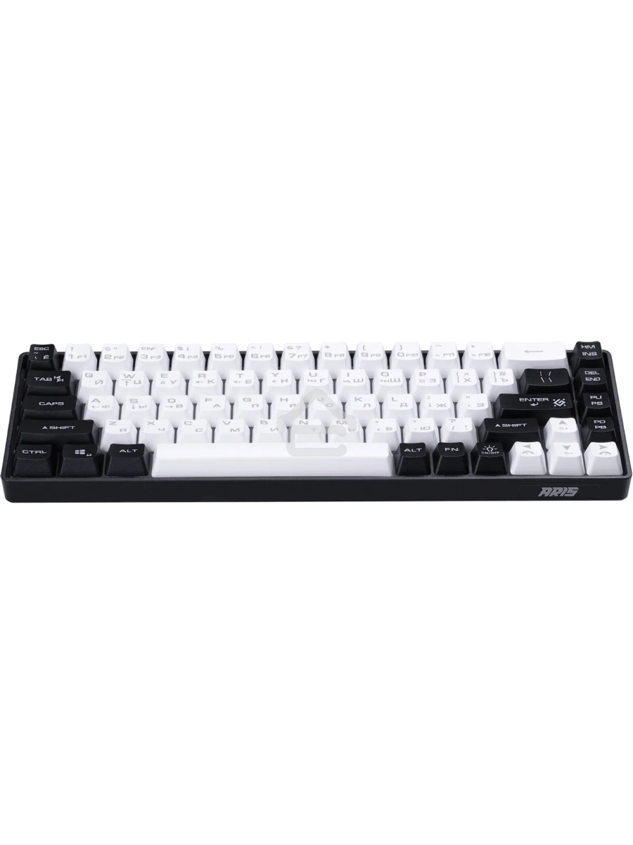 Игровая клавиатура проводная Defender Aris GK-349 RU,бел/черн,68кн+FN,радуж,1.5м