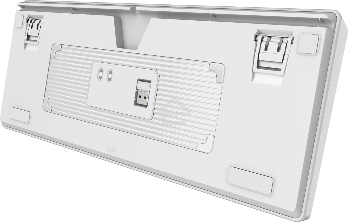 Клавиатура проводная+беспроводная MSI Forge GK600, USB, белый фиолетовый