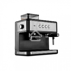 Кофейная станция BQ CM1003 сталь/черный, исп. кофе - зерновой/молотый, 1.5 л, 1150 Вт. 15 бар