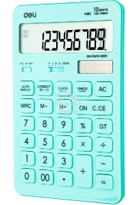 Калькулятор настольный Deli Touch EM01531 голубой 12-разр.