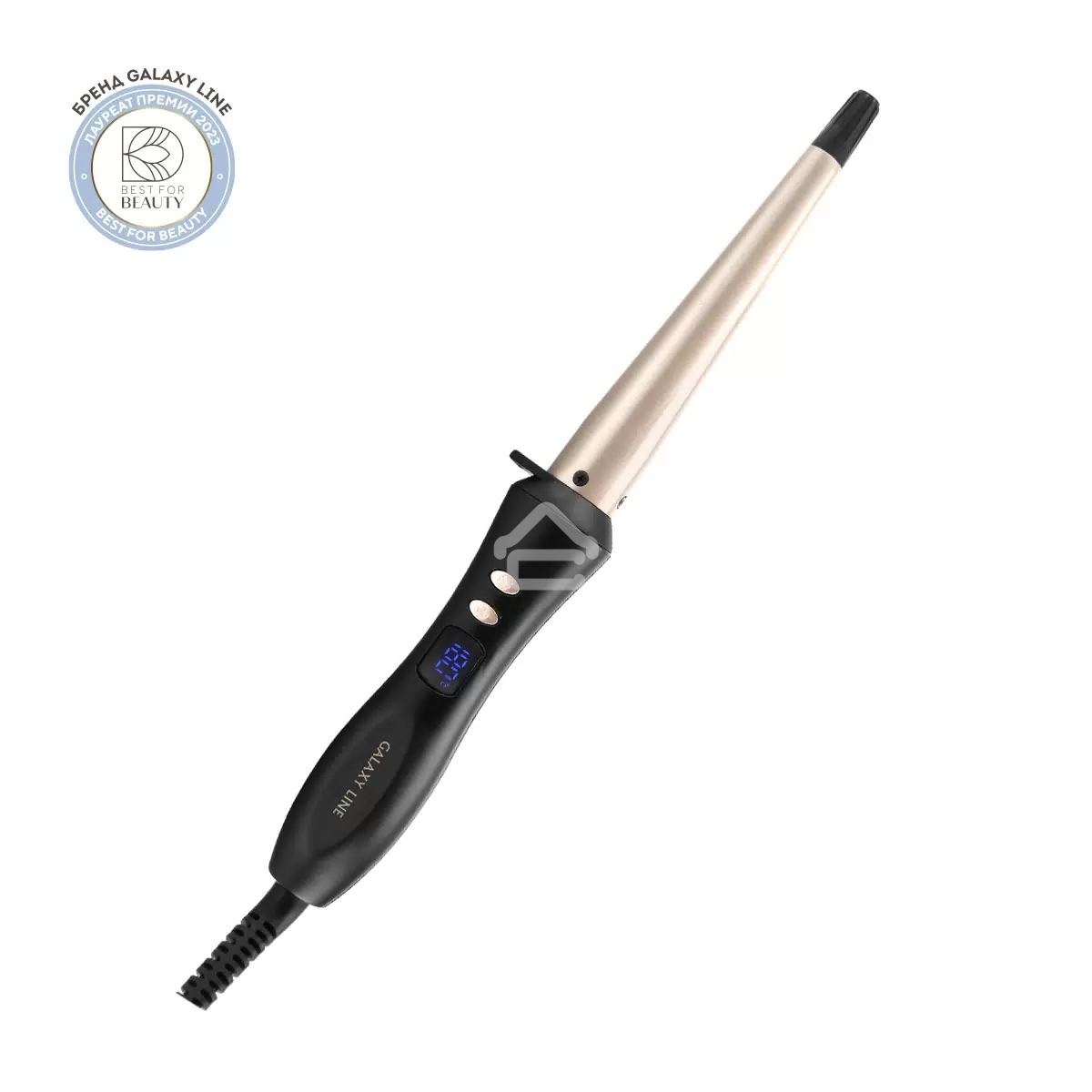 Конусная плойка Galaxy GL 4636 40 Вт черный/золотистый