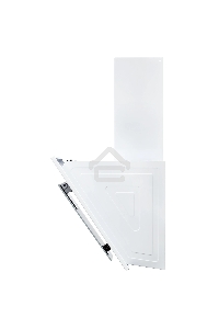 Вытяжка кухонная наклонная Krona VIERKANT 600 WHITE PB