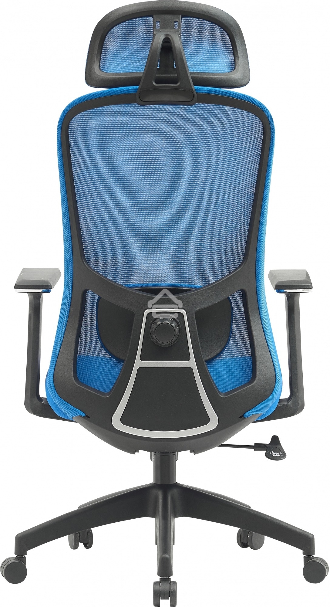 Кресло компьютерное Cactus CS-MC515-BL темно-синий, сиденье темно-синий, сетка/ткань, с подголов. крестов. пластик, пластик черный