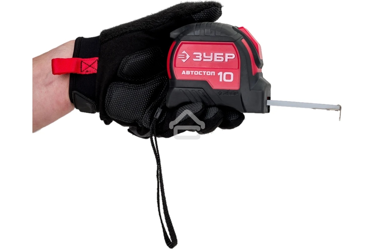 Рулетка с автостопом ЗУБР Автостоп 10м х 25мм