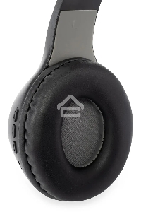 Гарнитура накладные Digma BT-15 черный/серый беспроводные bluetooth оголовье