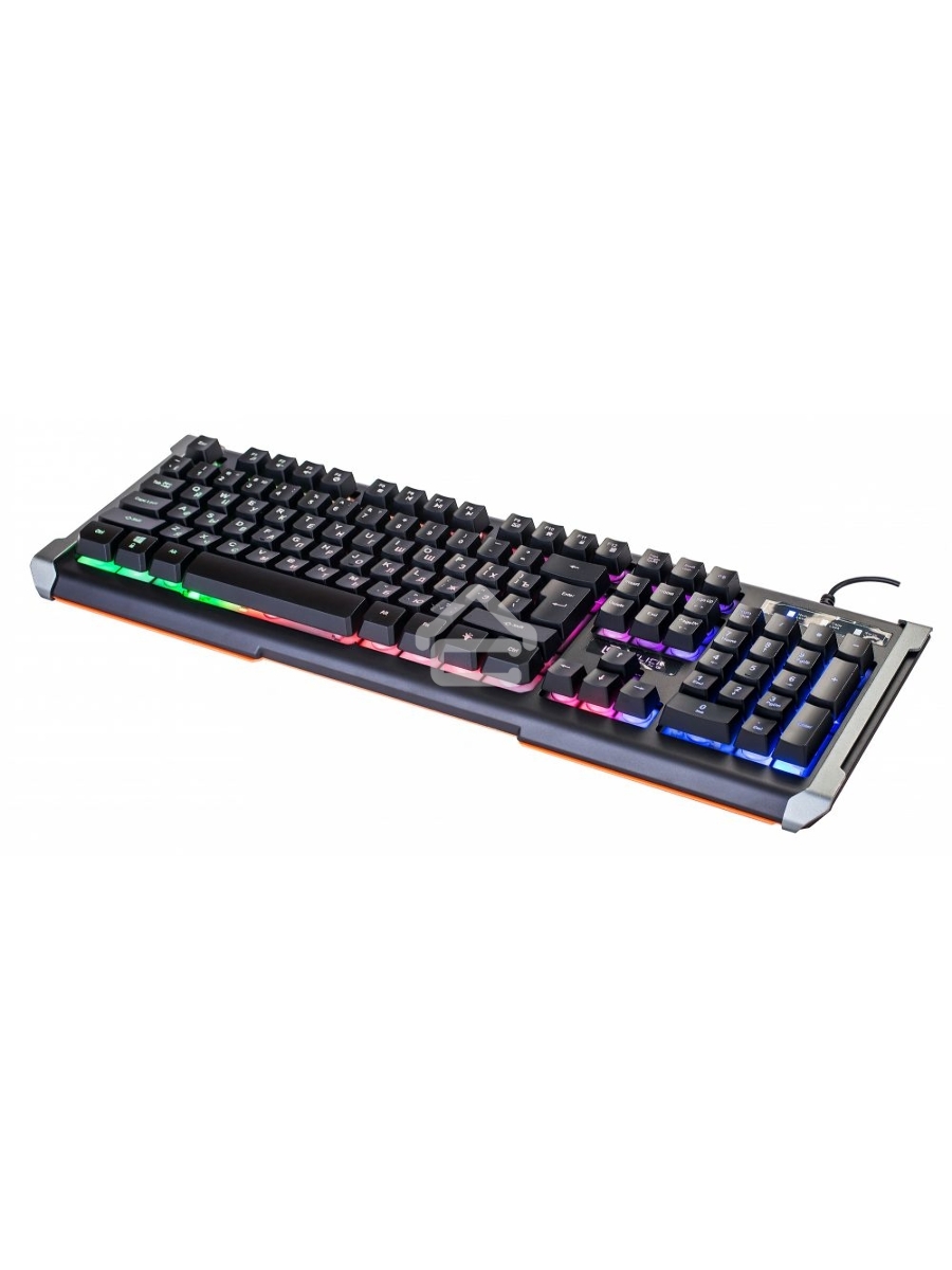 Клавиатура Oklick 717G проводная, USB, черный/серый