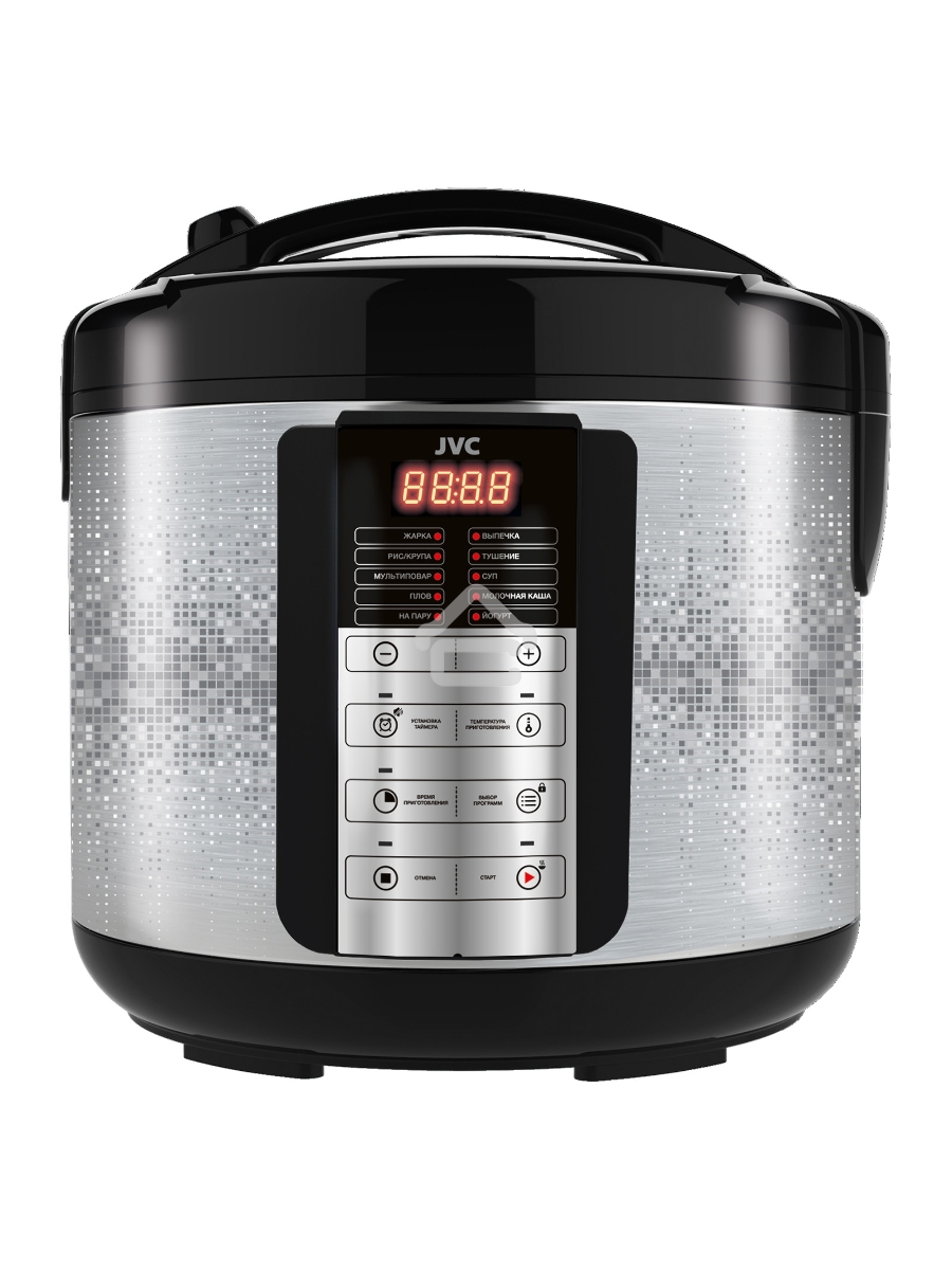 Мультиварка JVC JK-MC500 5 л, 860 Вт, серебристый с черным