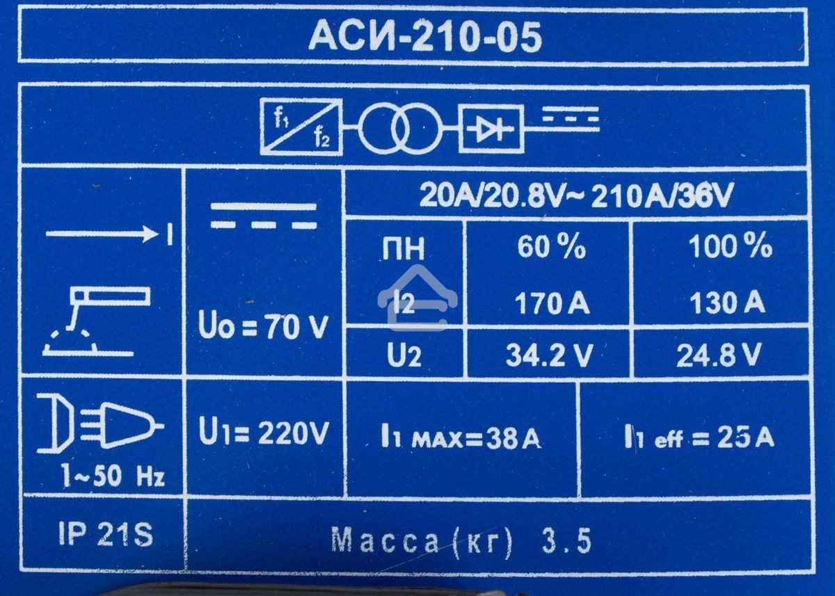 Сварочный аппарат Диолд АСИ-210-05 инвертор ММА DC 6кВт