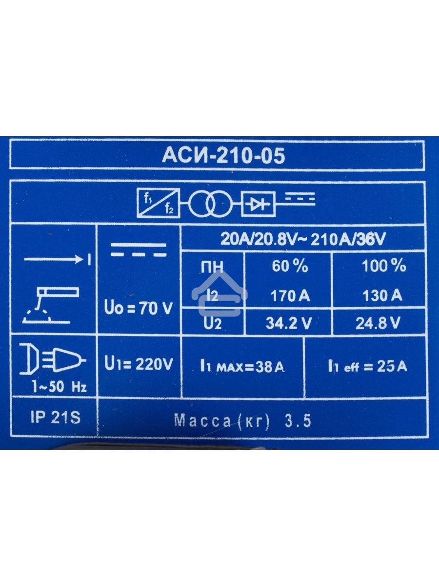 Сварочный аппарат Диолд АСИ-210-05 инвертор ММА DC 6кВт