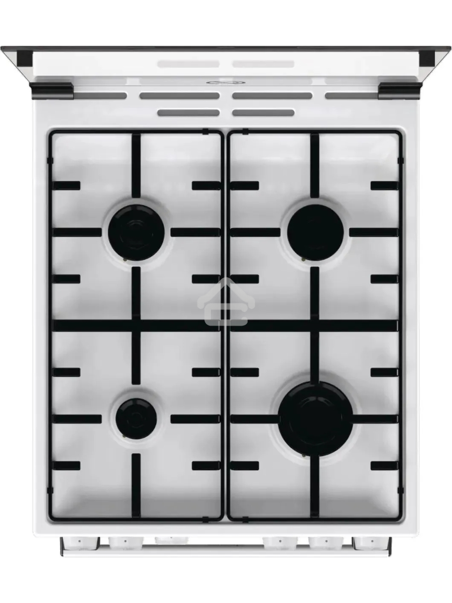 Плита газовая Gorenje GG5A10WH белый, конфорок 4 газовых, духовка 70 л, 50 см x 85 см x 59.4 см