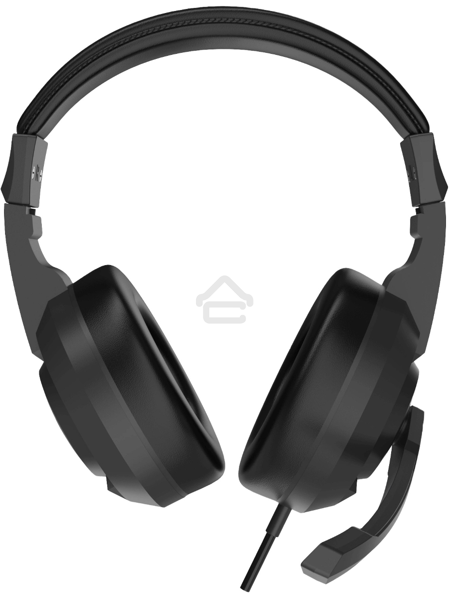 Наушники с микрофоном Оклик HS-L315G черный 1.8м накладные USB оголовье (2007552)