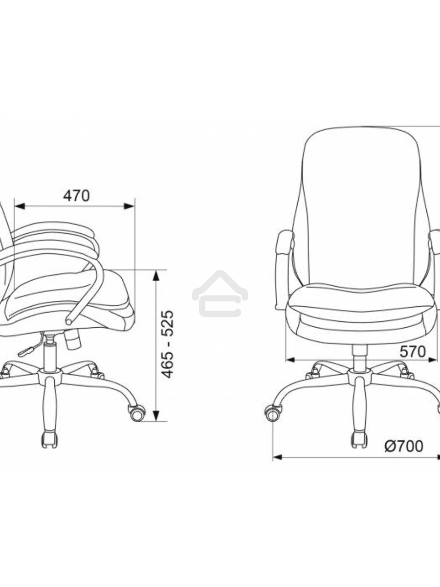 Кресло руководителя Бюрократ T-9950SL Fabric черный Light-20, крестовина металл хром