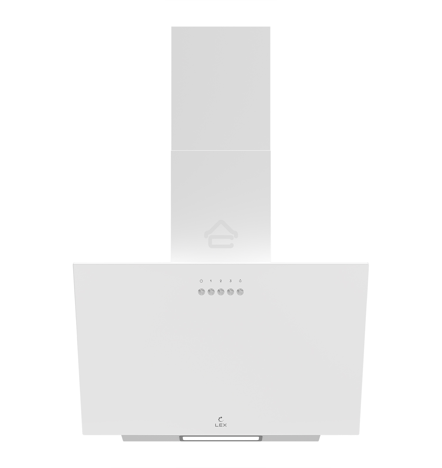 Вытяжка каминная LEX Moza 450 белая, 44.5 см, 590 куб. м/ч, 46 дБ