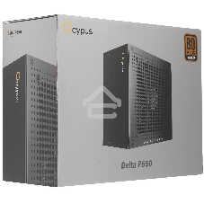Блок питания 650W Ocypus Delta P650 (ATX, 80 PLUS Bronze, APFC, 20+4 pin, 120мм fan, PCI-E 6+2Px3, 8xSATA) (Delta-P650-B1FDBK024X-EU)