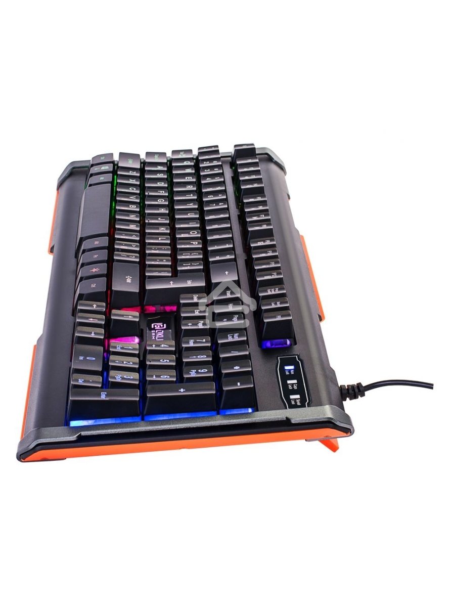 Клавиатура Oklick 717G проводная, USB, черный/серый