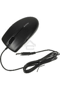 Мышь проводная A4Tech OP-530NUS черный, 1200 dpi, USB, кнопки - 3