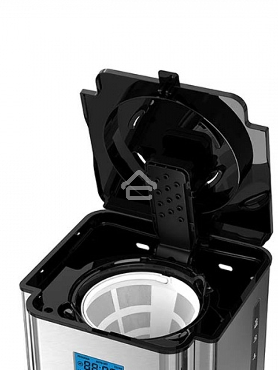 Кофеварка капельная BQ CM1004 серебристый/черный, исп. кофе - молотый, 1.8 л, 1000 Вт.