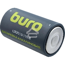 Батарея Buro Alkaline LR20 D 18000mAh (2шт) блистер, 1.5 В