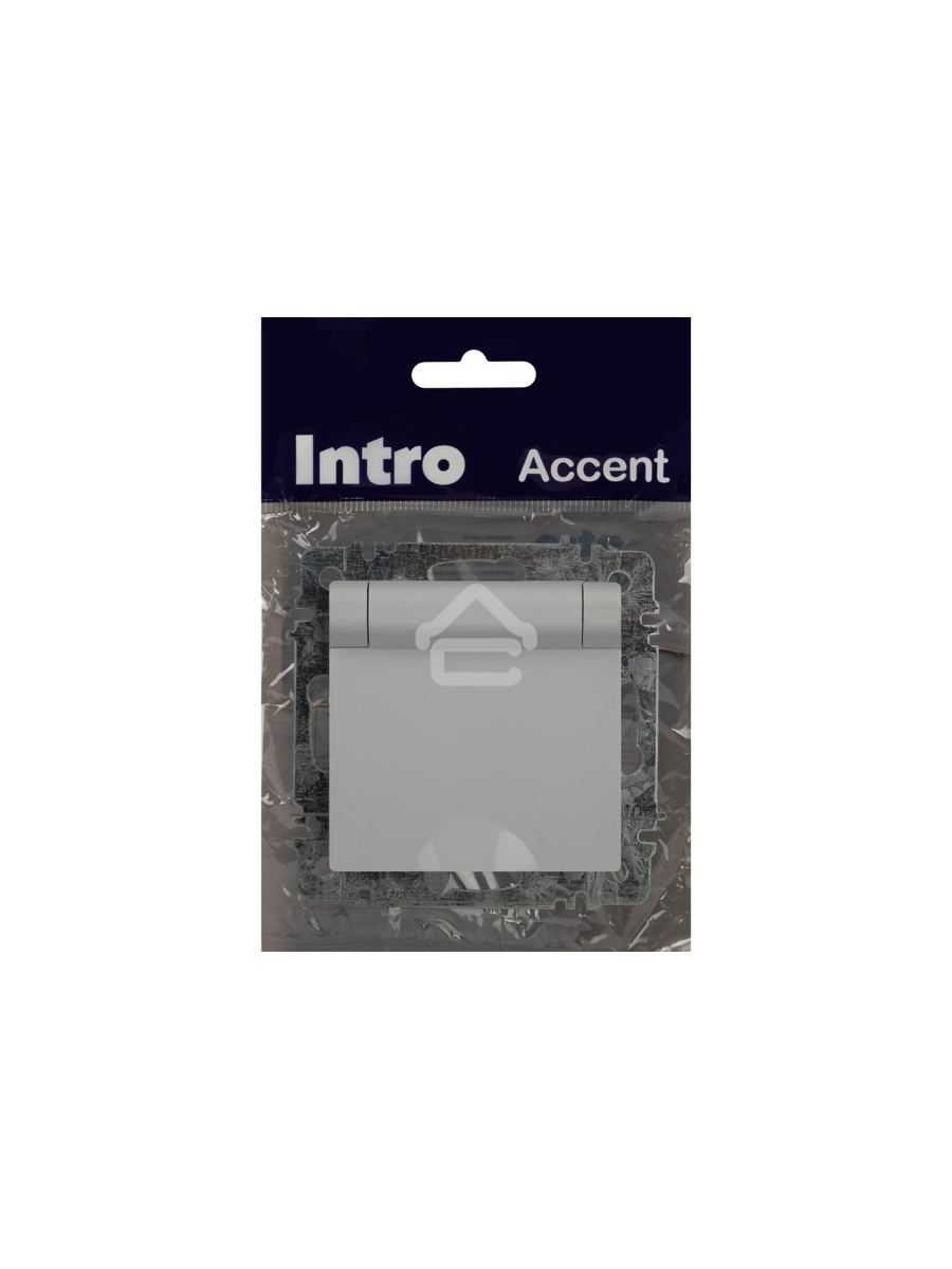 Розетка Intro Accent 6-203-01 2P+E Schuko с крышкой 16А-250В IP20 СУ AL/CU белый Б0063709