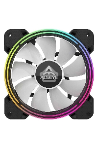 Вентилятор для корпуса Alseye Halo 4.0-B kit (3шт.) черный, 120 мм, 1300 об/мин, 24.8 дБ, 4 pin