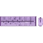 Комплект клавиатура+мышь Оклик S315W беспроводной USB 1600 DPI сиреневый (1978643)