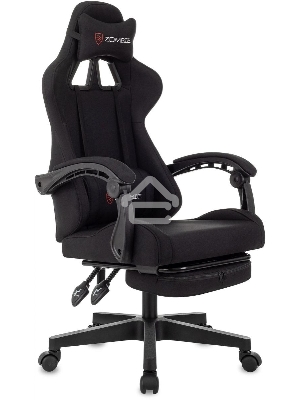 Кресло игровое Zombie Shadow черный Neo Black с подголов. крестов. пластик подст.для ног пластик черный