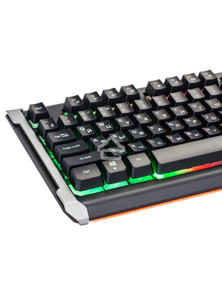 Клавиатура Oklick 717G проводная, USB, черный/серый