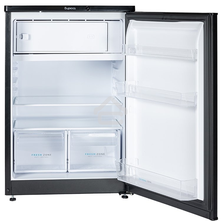 Холодильник Бирюса B508 черный однокамерный 116/34л морозилка сверху