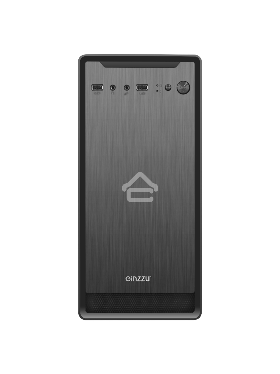 Компьютерный корпус Ginzzu B180 2*USB 2.0,AU w/o PSU