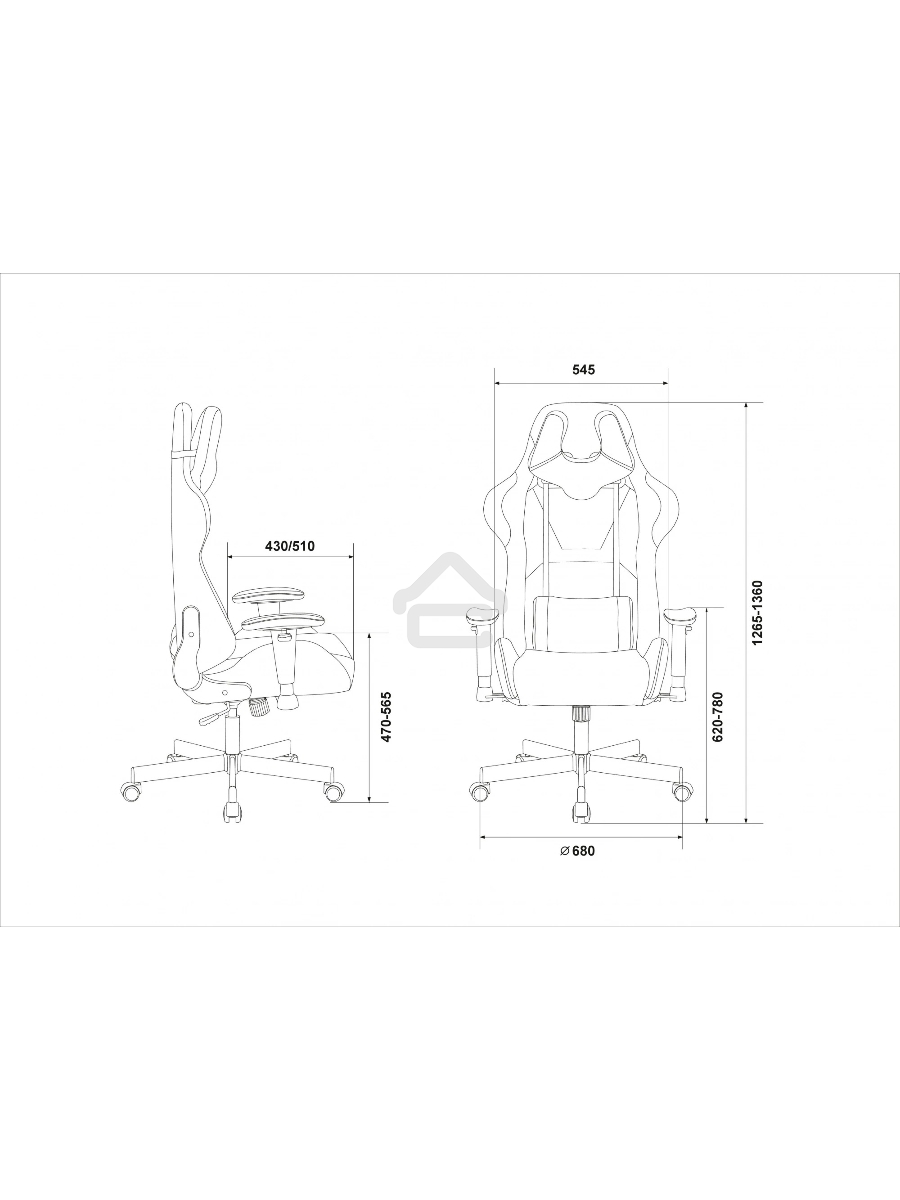 Кресло игровое Бюрократ VIKING KNIGHT LT15 FABRIC малиновый крестовина металл/пластик