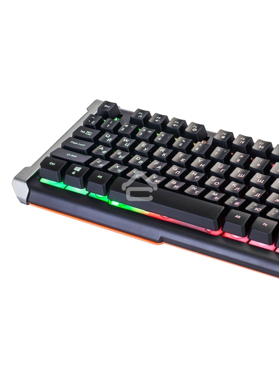 Клавиатура Oklick 717G проводная, USB, черный/серый
