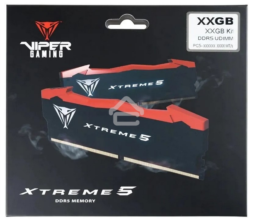 Оперативная память Patriot Viper Xtreme 5, DDR5, 32GB (2x16GB), 8200MHz, CL38, DIMM, с радиаторами, черный
