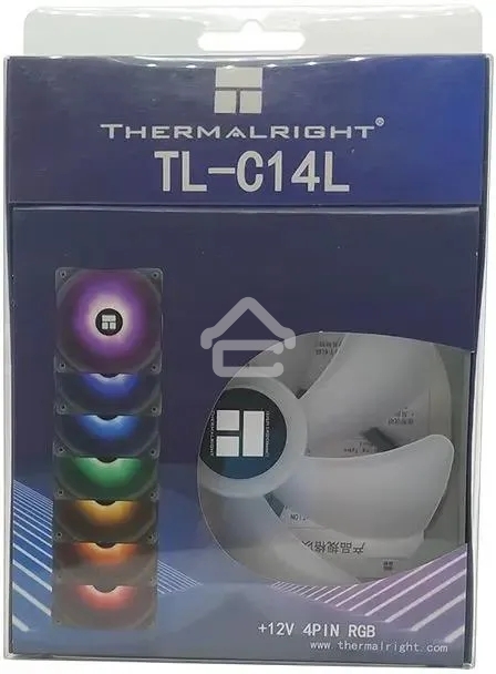 Вентилятор для корпуса Thermalright TL-C14L RGB черный, 140 мм, 1500 об/мин, 26.6 дБ, 4 pin