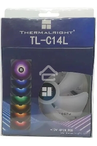 Вентилятор для корпуса Thermalright TL-C14L RGB черный, 140 мм, 1500 об/мин, 26.6 дБ, 4 pin