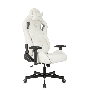 Кресло игровое Knight Outrider молочный Velvet 20 крестов. металл