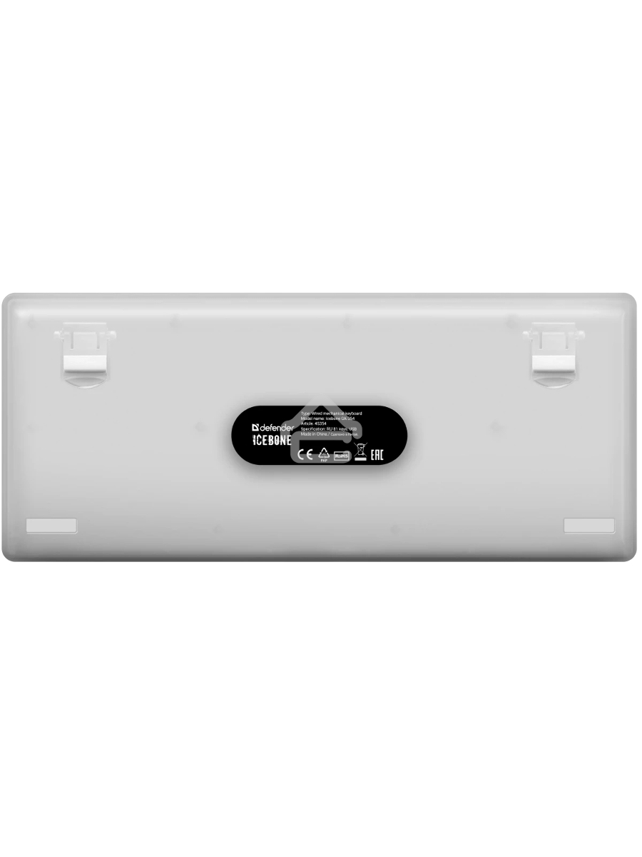 Механическая клавиатура Defender Icebone GK-354 RU,прозрач,81кн+FN,радуж,1.5м_1