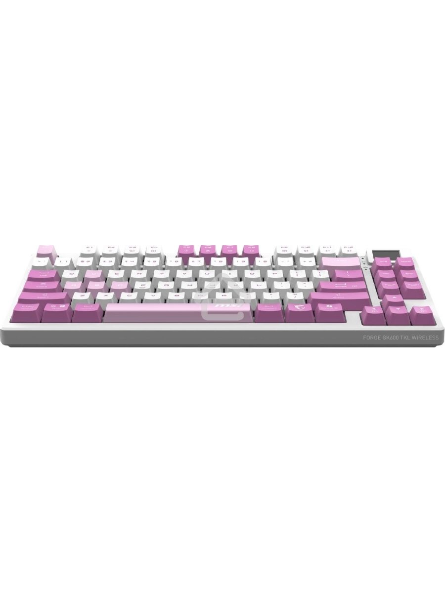 Клавиатура MSI Forge GK600, USB, белый фиолетовый