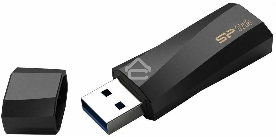 Флешка USB R/W 32Gb Silicon Power Blaze B07, USB 3.0, черный