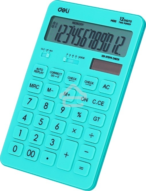 Калькулятор настольный Deli Touch EM01531 голубой 12-разр.