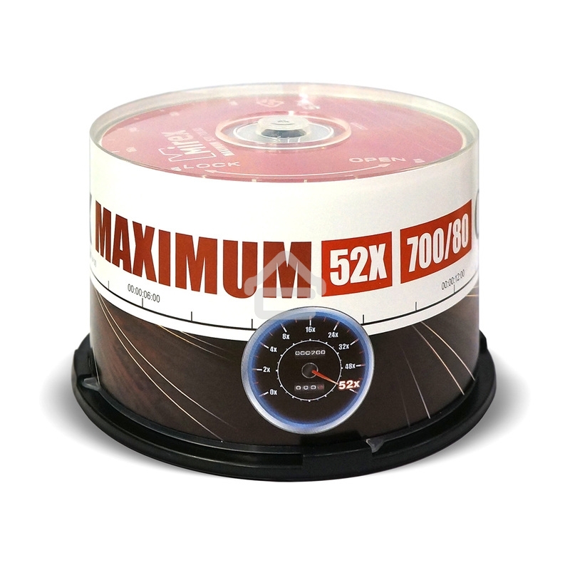Диск CD-R Mirex 700 Mb, 52х, Maximum, Cake Box (50), (50/300)