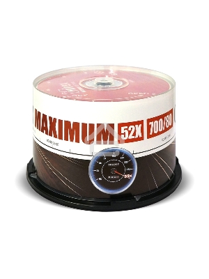 Диск CD-R Mirex 700 Mb, 52х, Maximum, Cake Box (50), (50/300)